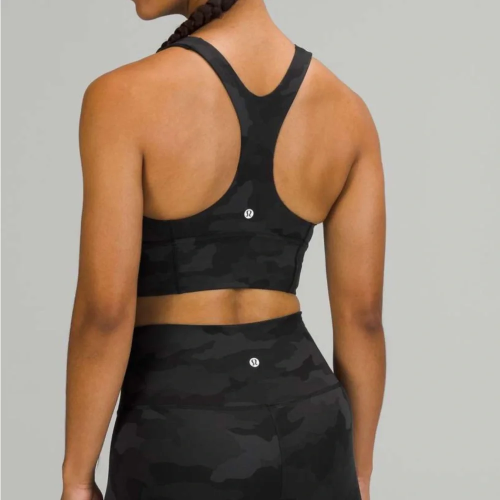 Lululemon wunder train long line bra crop top camo 12 - Picture 2 of 7